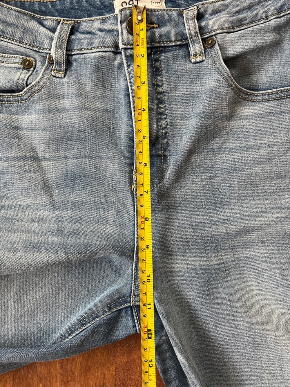 Like new Light Wash Straight-Leg Oat Jeans - Picture 10 of 16